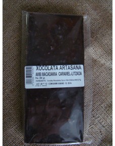 Chocolate Negro macadamia caramelizada tb.200 gr.