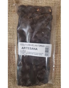 Dark Chocolate Turron With Toasted Hazelnuts 