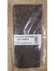 Dark Chocolate Turron with Raisins