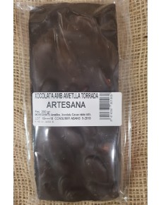 Torró Xocolata Negra Ametlla torrada 200gr.